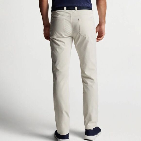 Peter Millar Performance 5-Pocket EB66 Pants Stone Mens 32/30 - Picture 2 of 5